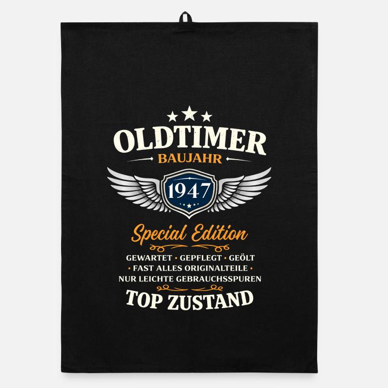 79. Geburtstag Geschenk Mann Oldtimer Vintage 1947 Organic Geschirrtuch