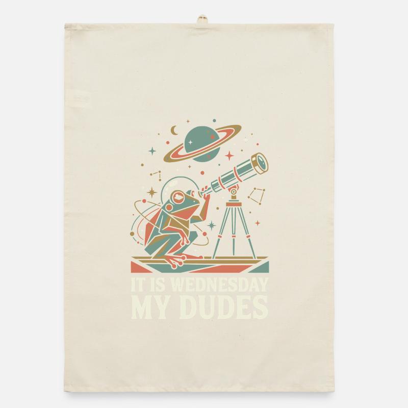 C’est mercredi, mon mème de l’astronaute grenouille spatiale Torchon bio