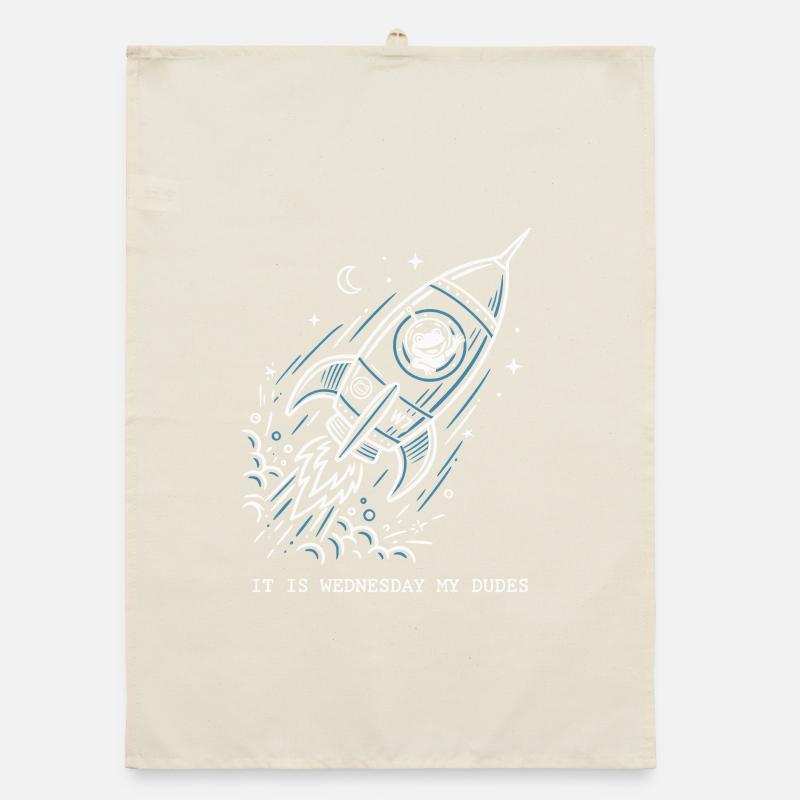 C’est mercredi, mon mème de l’astronaute grenouille spatiale Torchon bio