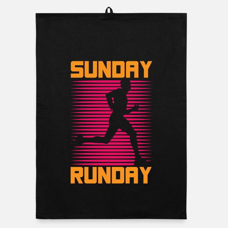 Coureur de course Marathon du dimanche Runday Torchon bio