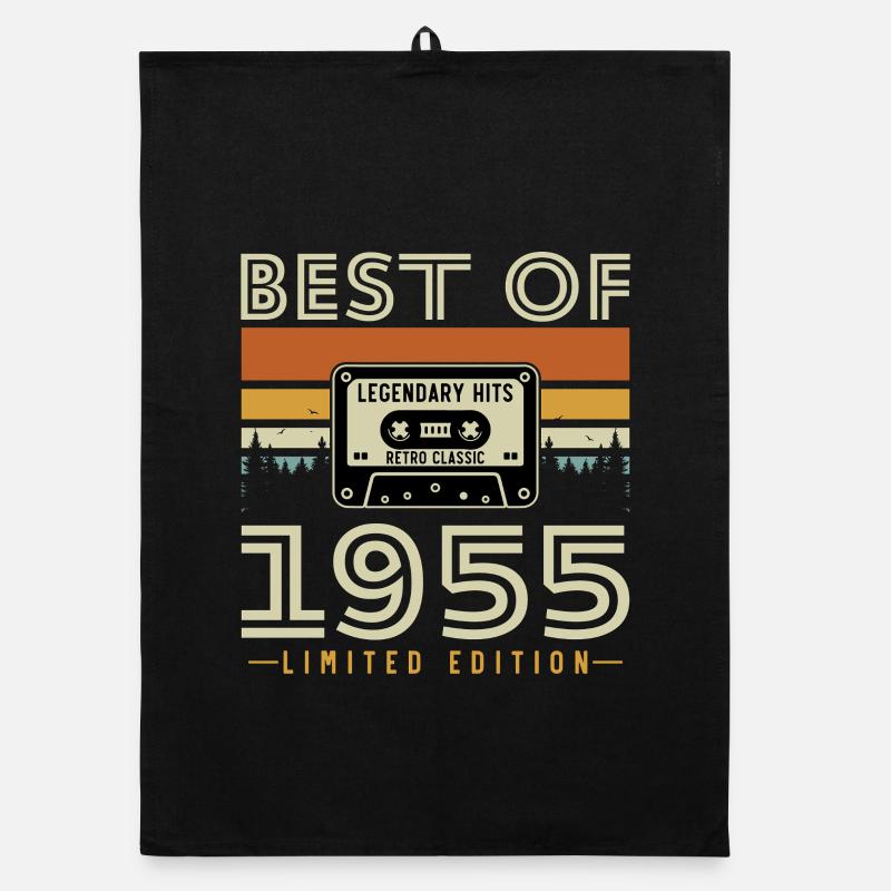 1955 Vintage Retro Geburtstagsgeschenk Organic Geschirrtuch