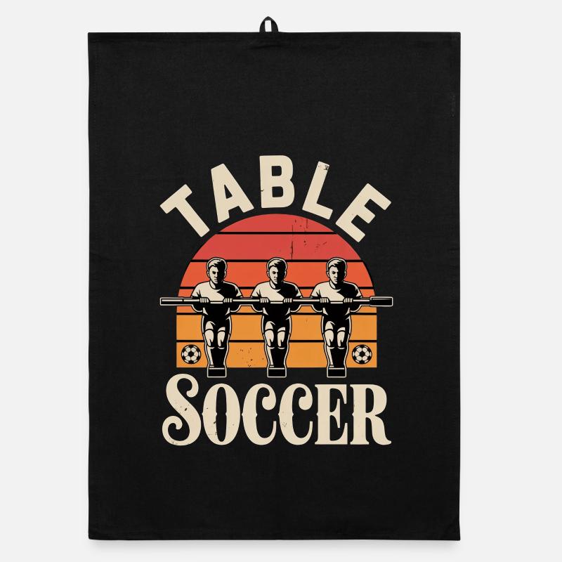 Table Soccer Evolution Funny Foosball Foosball Organic dish towel