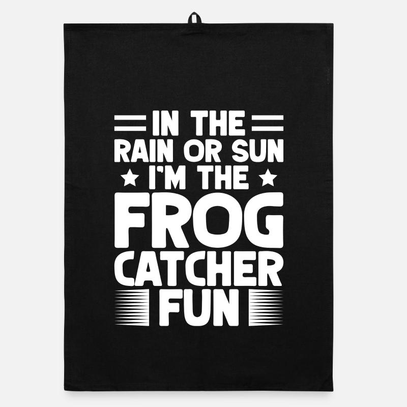 Frog Catcher Rain Or Sun Frog Organic Geschirrtuch
