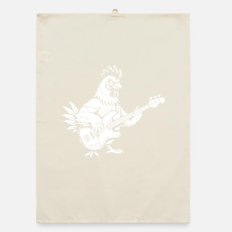 Cloud Forest Silhouette Mono Organic dish towel