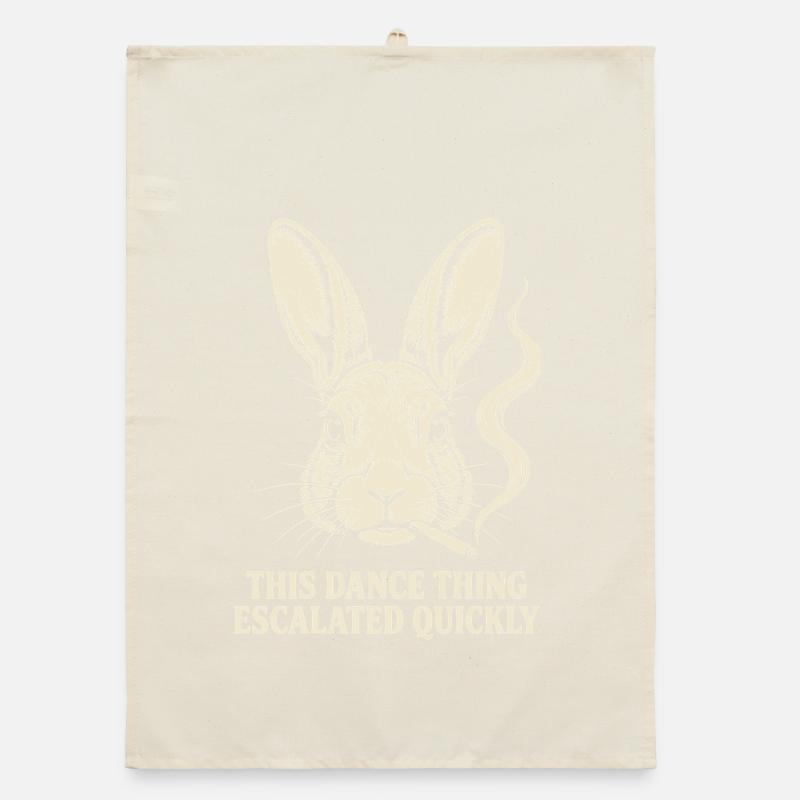 This Dance Thing Escalated Quickly Funny Dancer Organic dish towel