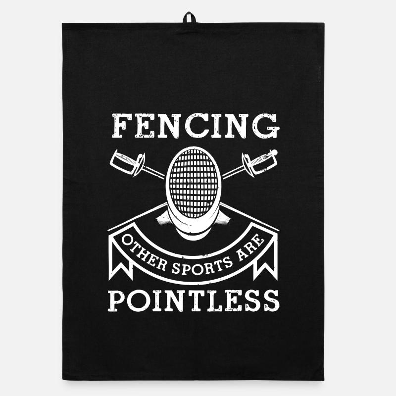 Fencing Pointless Emblem Organic dish towel