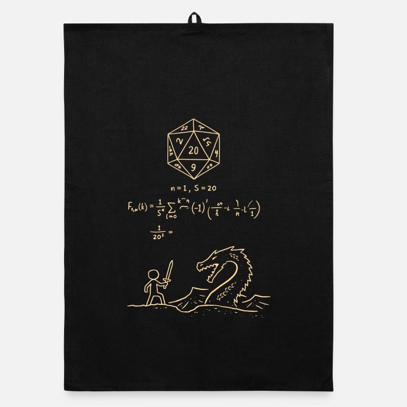 D20 Dice Probability Shirt RPG Nerd Math Fantasy Torchon bio