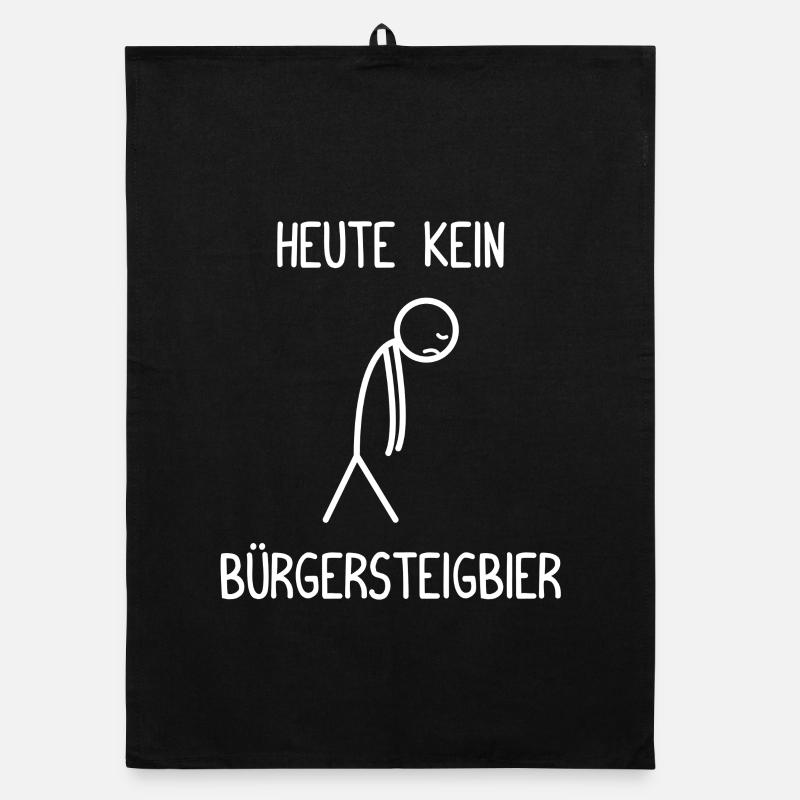 Heute kein Bürgersteigbier Ortskontrollfahrt OKF Organic Geschirrtuch