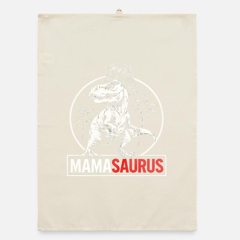 Mamasaurus Mama Mutter Geschenkidee Humor Lustig Organic Geschirrtuch
