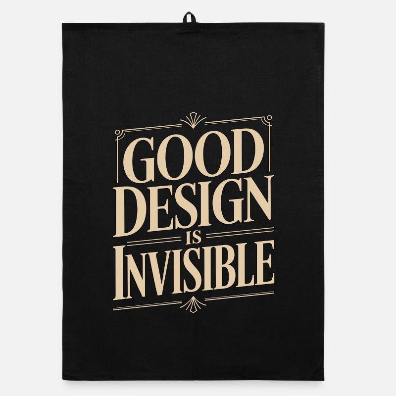 Logo Designer Good Design Is Digital Designer Organic Geschirrtuch