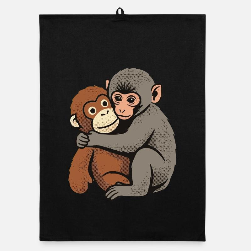 Bébé Singe Coup de Poing Torchon bio