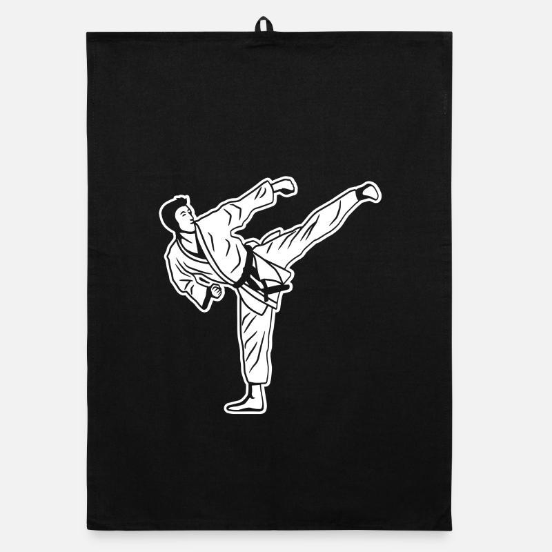 Karate Junge Organic Geschirrtuch