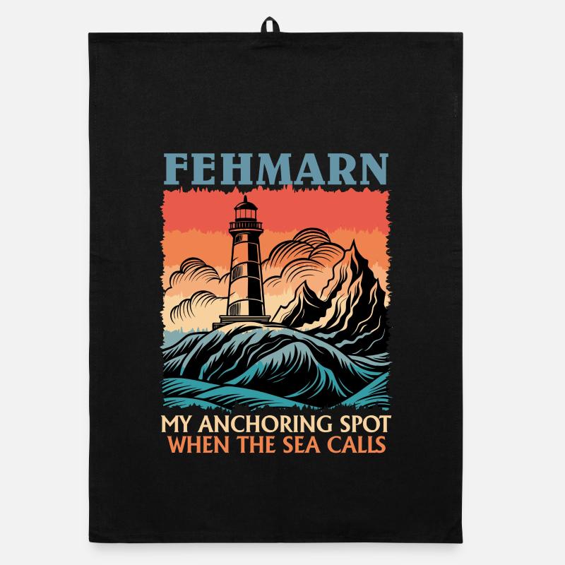Sailor FEHMARN MY ANCHORING SPOT Funny Organic dish towel