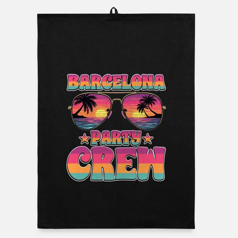 Barcelone Party Crew Torchon bio