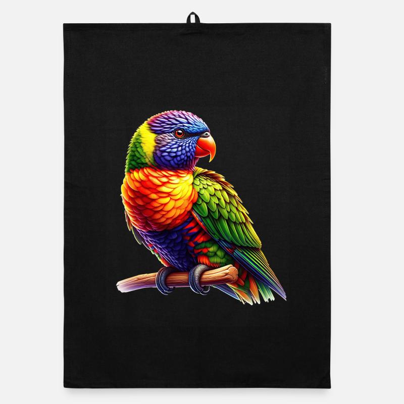 Forest lorikeet Organic dish towel