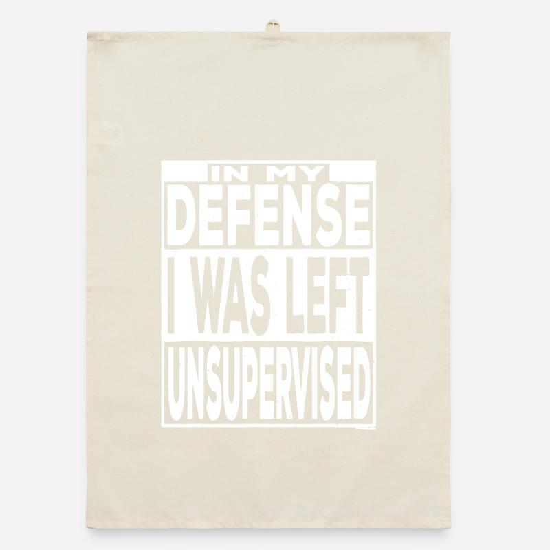 Left Unsupervised Defense Tee Organic dish towel