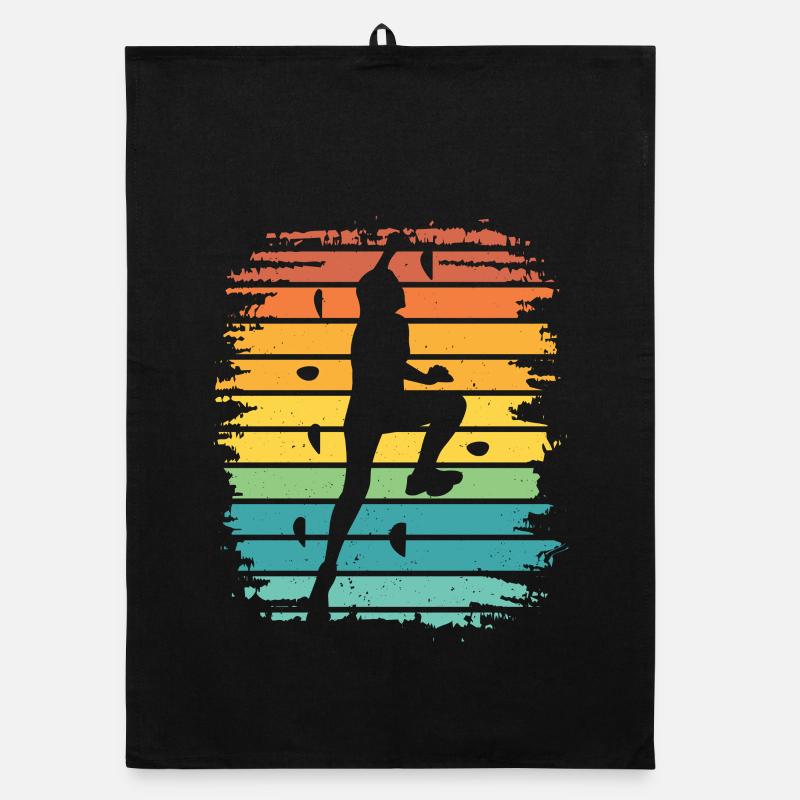 Boulderer Boulder Bouldering Organic dish towel