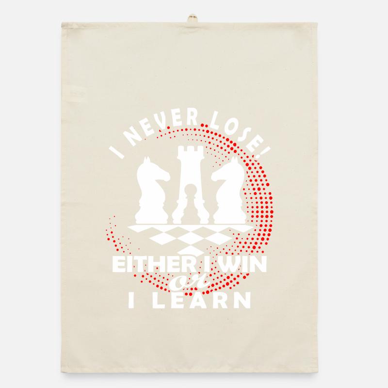 Schachmentalität: Gewinnen oder lernen Organic Geschirrtuch