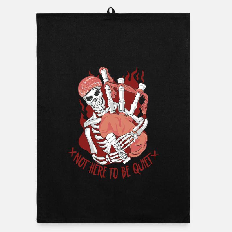 Cornemuses Cornemuses Pas là pour être silencieux Torchon bio