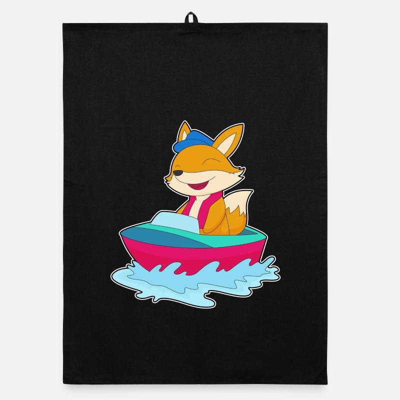 Fox Small Boat Organic dish towel