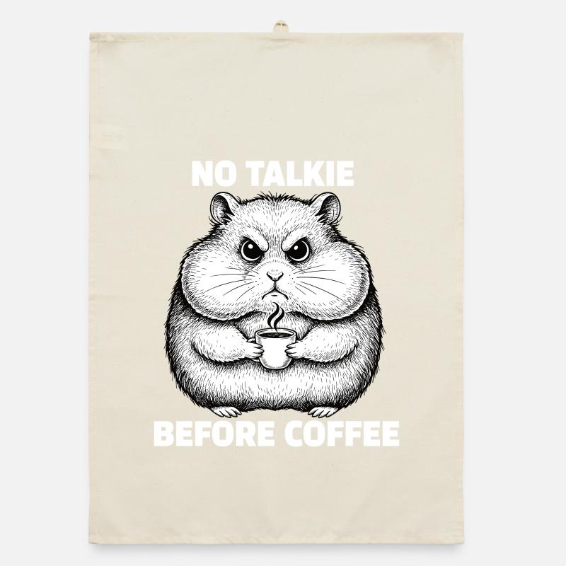 Pas de conversation devant un hamster amateur de café Torchon bio