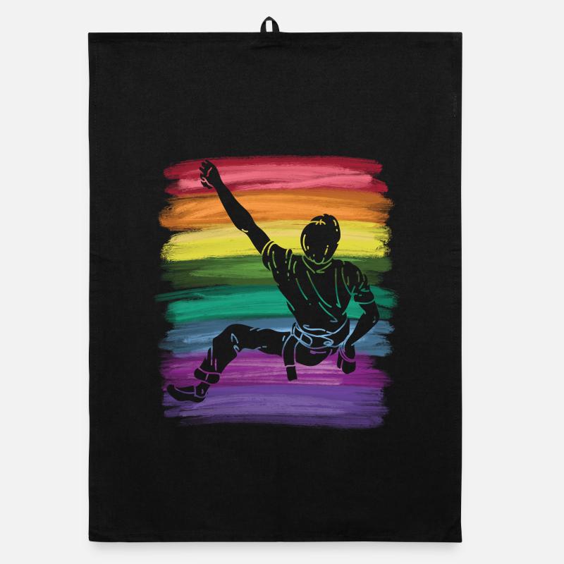 Boulderer Boulder Bouldering Organic dish towel