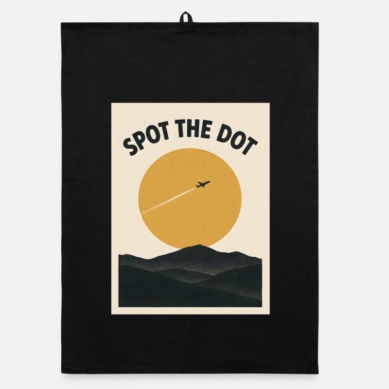 Caught the point | Plane Spotter Humor Organic dish towel