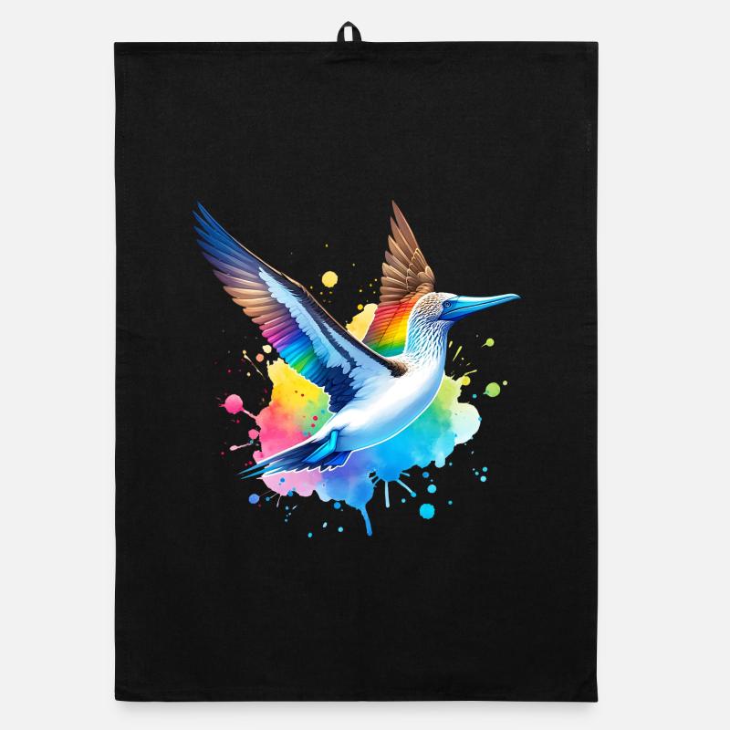 Blue-footed boobies gift Organic dish towel