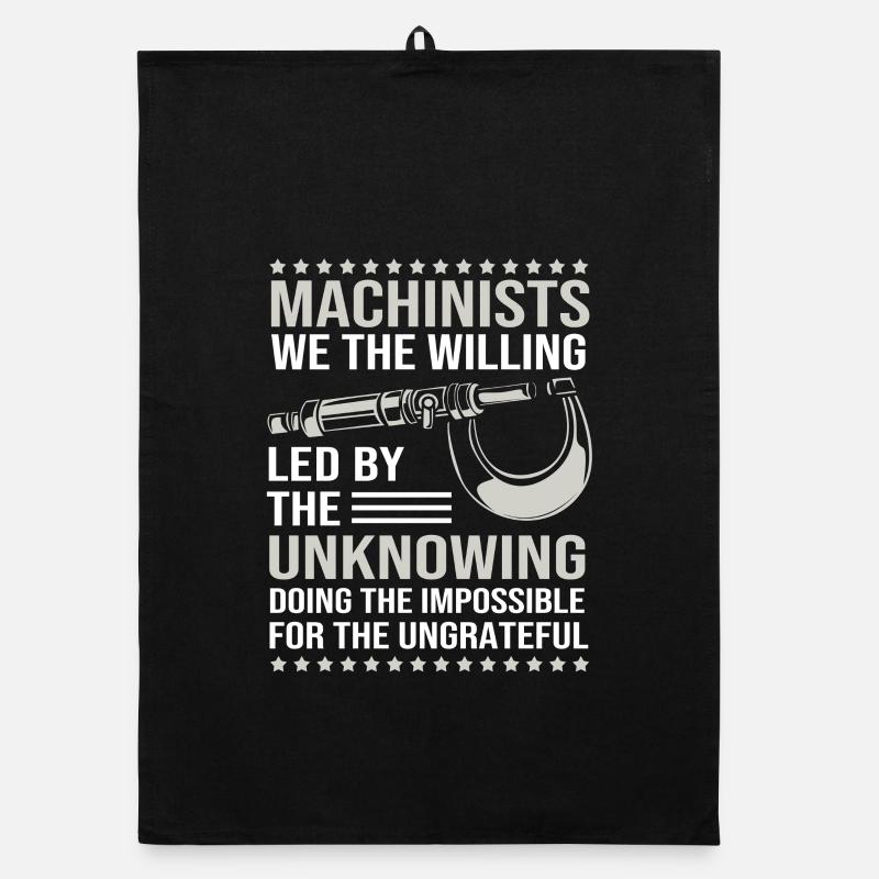 Cutting machine operator Machinist Router CNC lathe operator Organic dish towel
