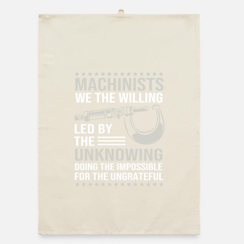 Cutting machine operator Machinist Router CNC lathe operator Organic dish towel