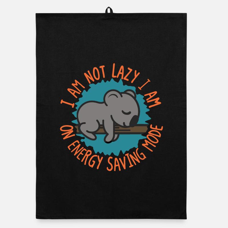 I’m Not Lazy Koala Energy Saving Mode Organic dish towel