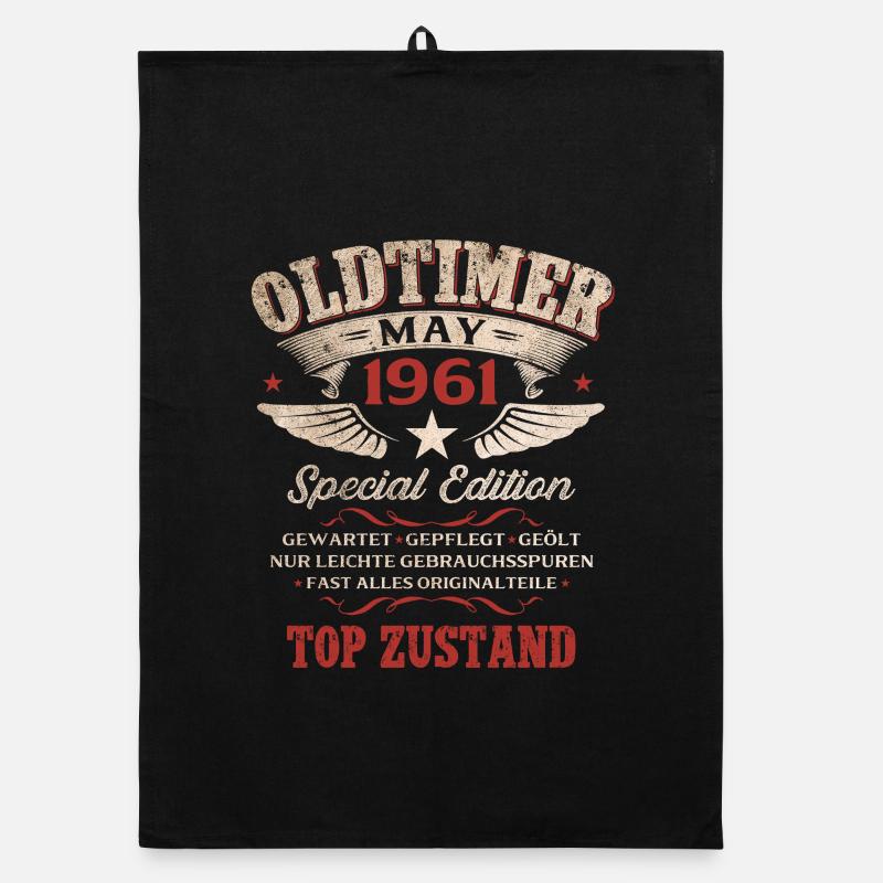 65. Geburtstag Geschenk Mann Oldtimer Mai 1961 Organic Geschirrtuch