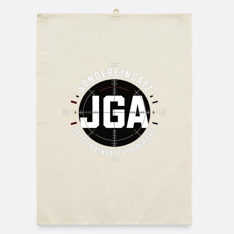  Sondereinsatz JGA – Letzter Einsatz vor der Ehe Organic Geschirrtuch