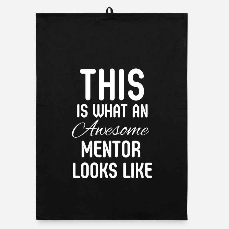 So sieht ein großartiger Mentor aus Organic Geschirrtuch