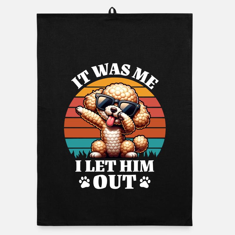 funny poodle sayings Organic dish towel