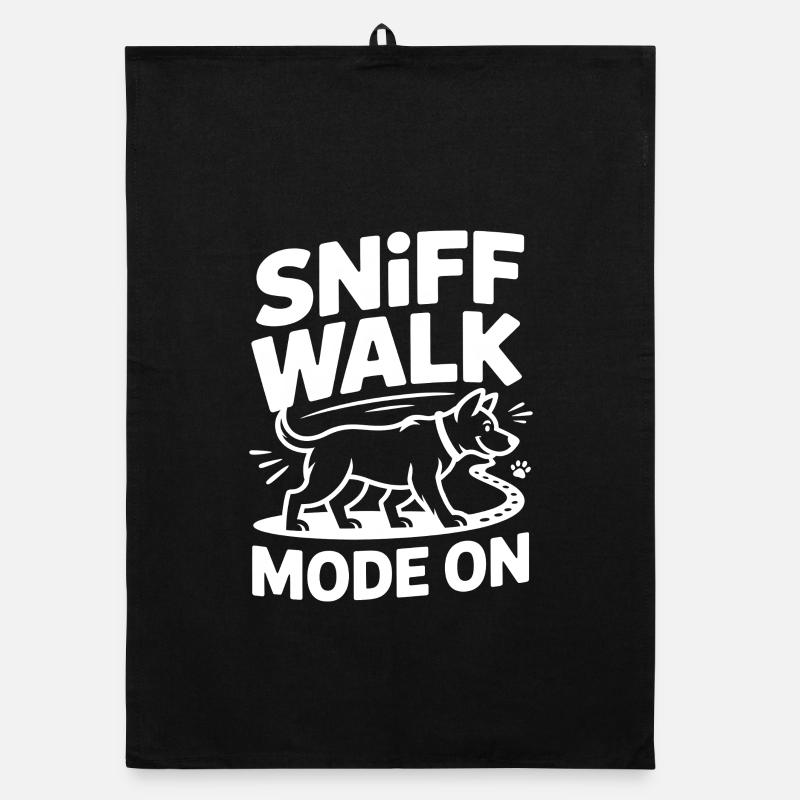 Sniff Walk Mode On Hund Nasenarbeit Spaß Organic Geschirrtuch