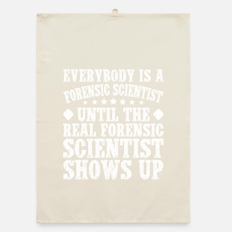 Forensic Analyst The Real Shows Up Squad Crime Lab Organic Geschirrtuch
