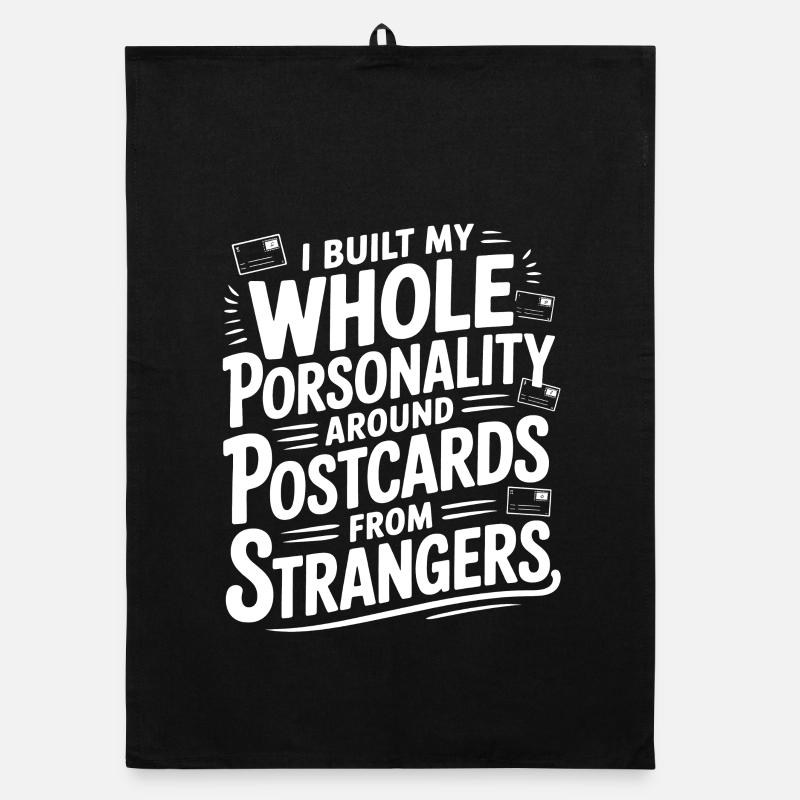 Personality from Postcards | Postcrossing Humor Organic dish towel