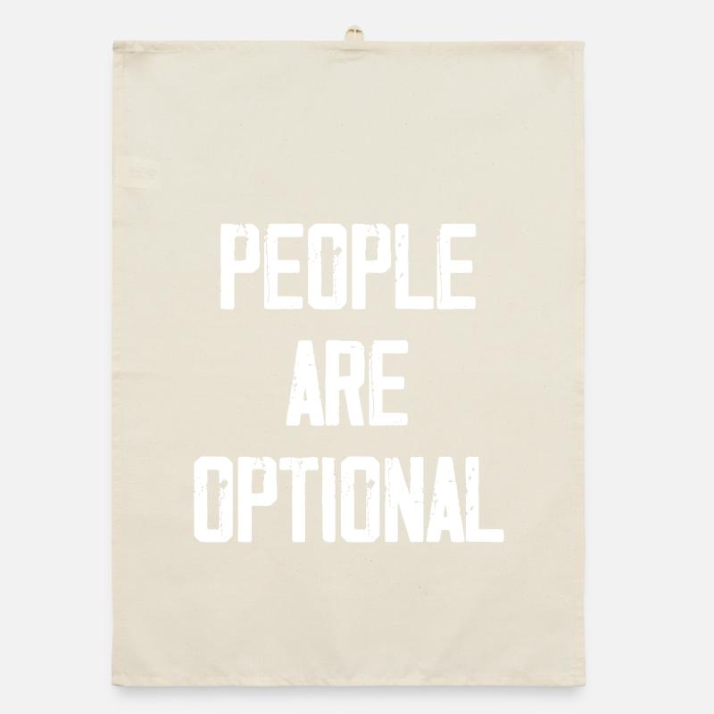 Menschen sind optional Organic Geschirrtuch