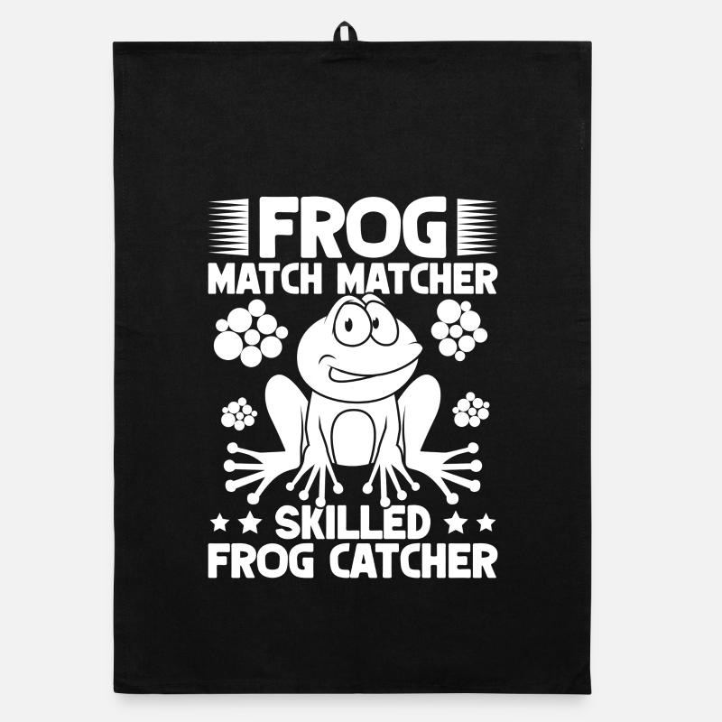 Frog Catcher Match Matcher Skilled Catcher Frog Organic Geschirrtuch