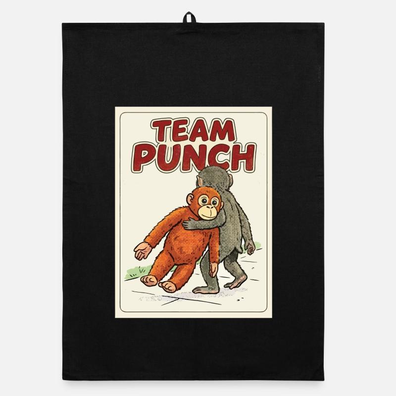 Team Punch Baby Monkey Punch Organic dish towel
