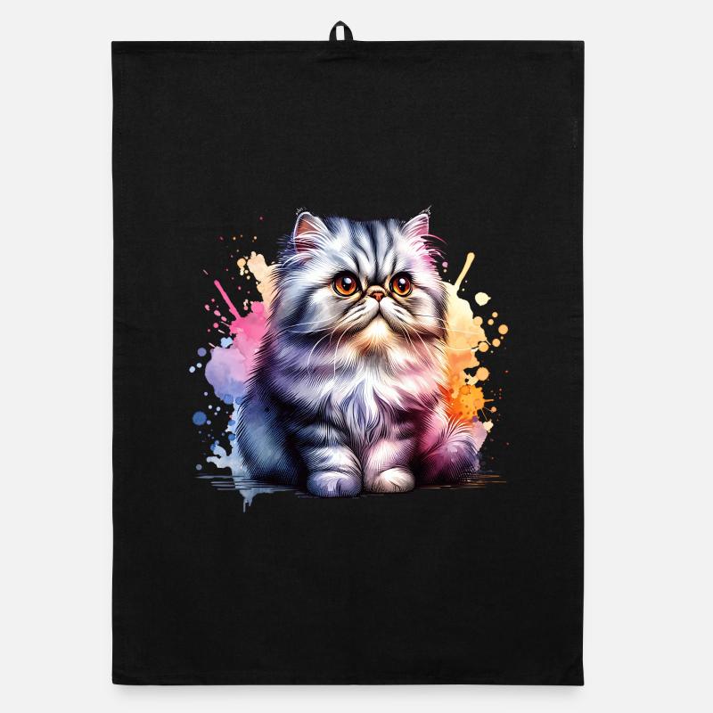 Perserkatze Geschenk Organic Geschirrtuch