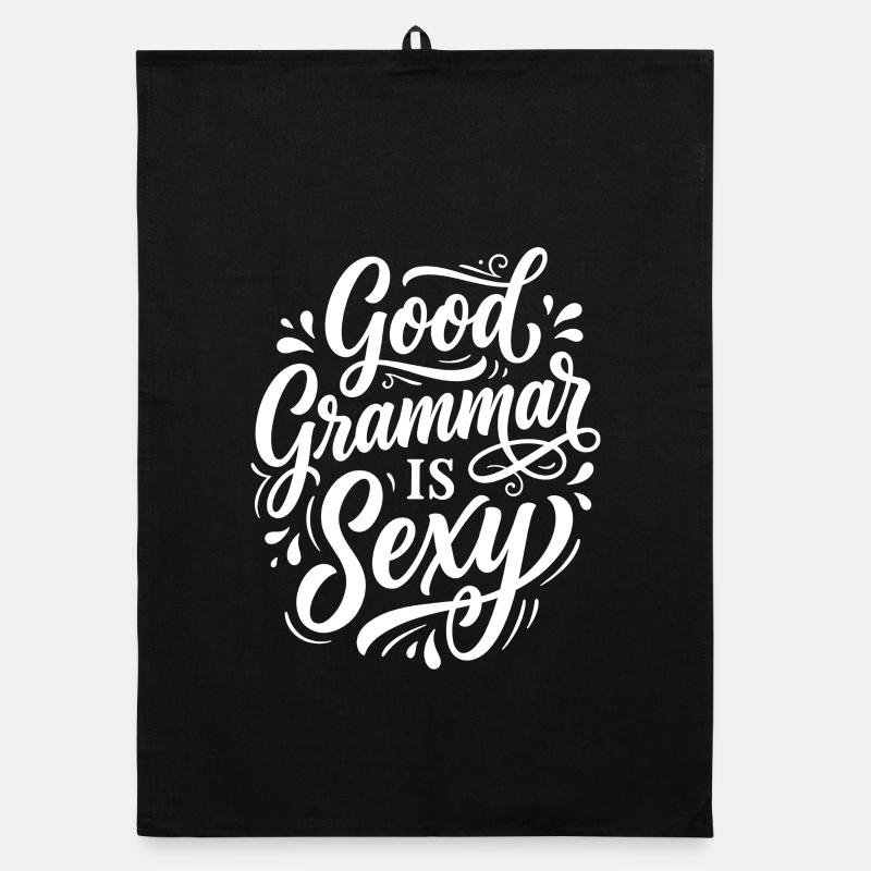 Good Grammar Is Sexy – Statement Organic dish towel
