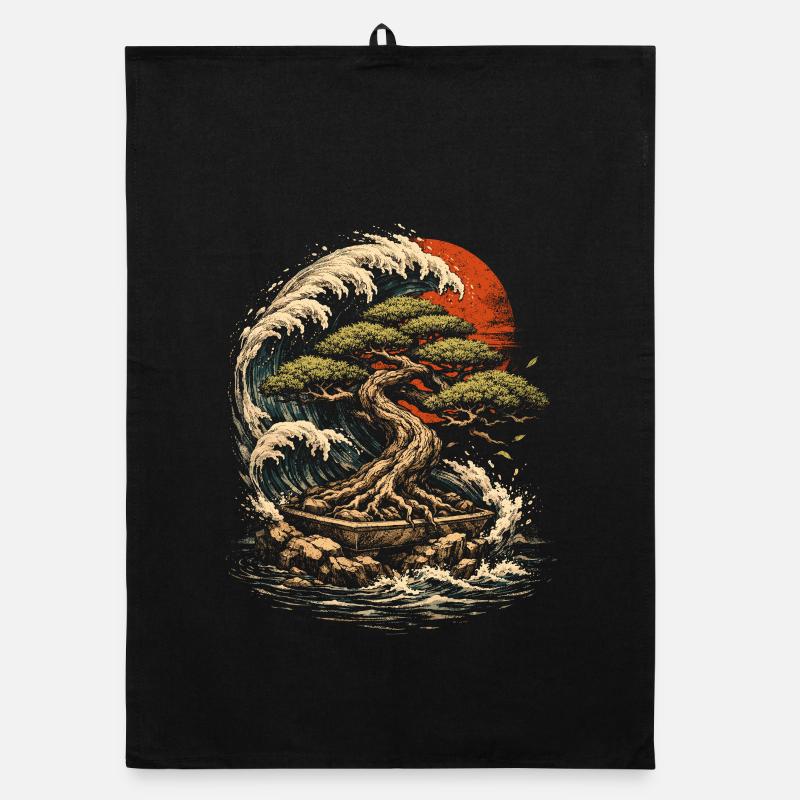 Bonsai tree Organic dish towel