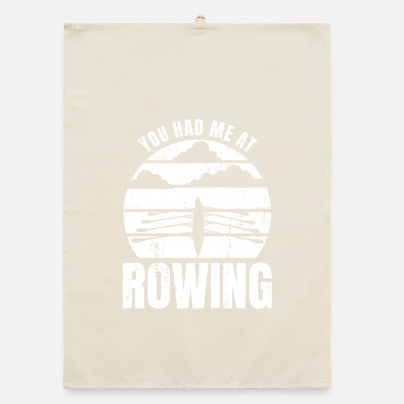 Ruderer Spruch Organic Geschirrtuch