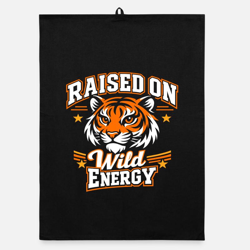Tiger Wild Energy Organic Geschirrtuch