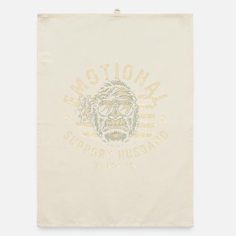 Emotional Support Monkey Do Not Pet Organic dish towel