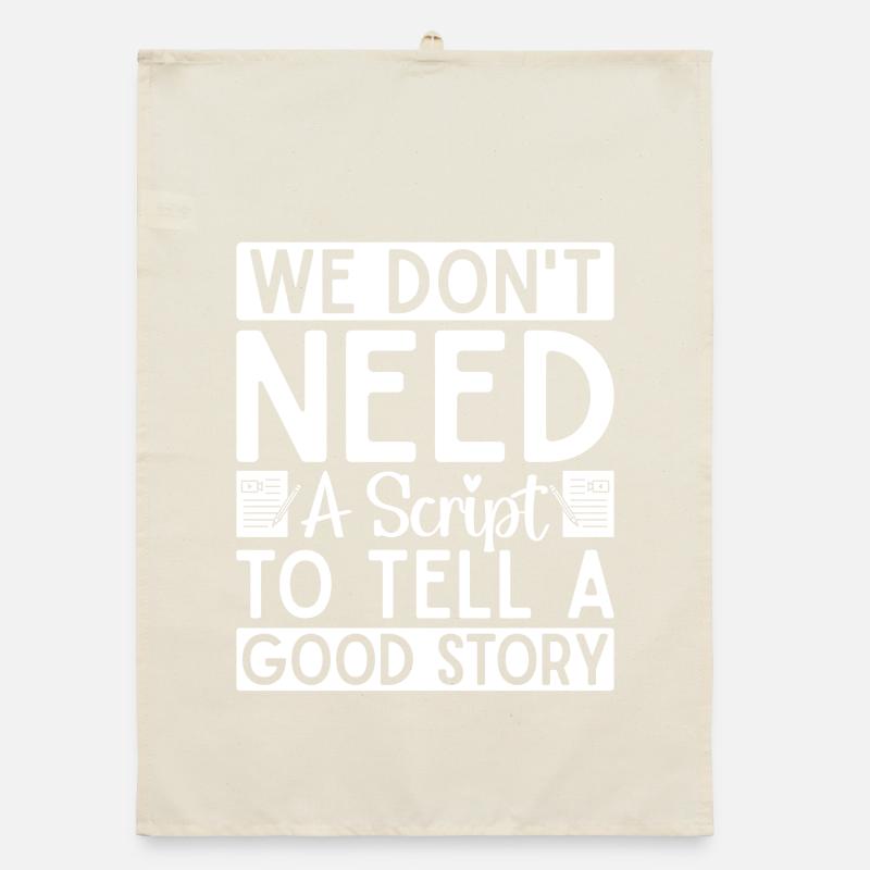 Theater We Don´t Need A Script Actor Musical Organic Geschirrtuch