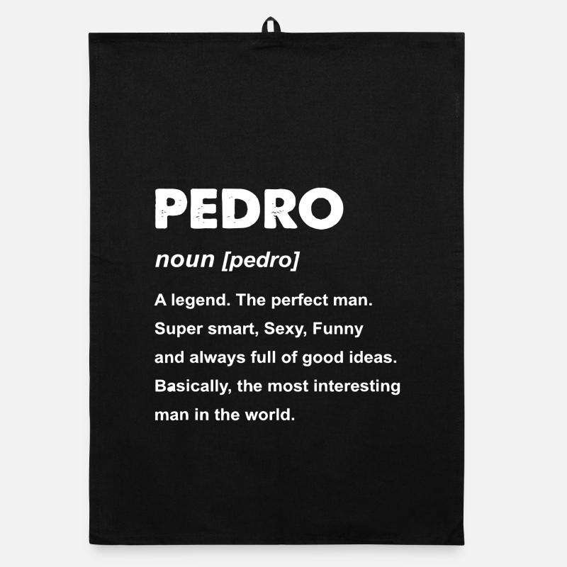 Typographie de Pedro Legend Tee Torchon bio