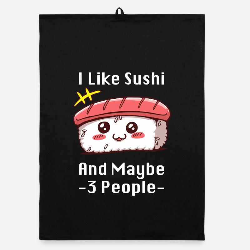 Sushi Meme Charm Organic dish towel